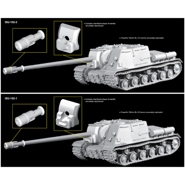 ІСУ-152-2 з гарматой  БЛ-10  1/35 Dragon Models 6796