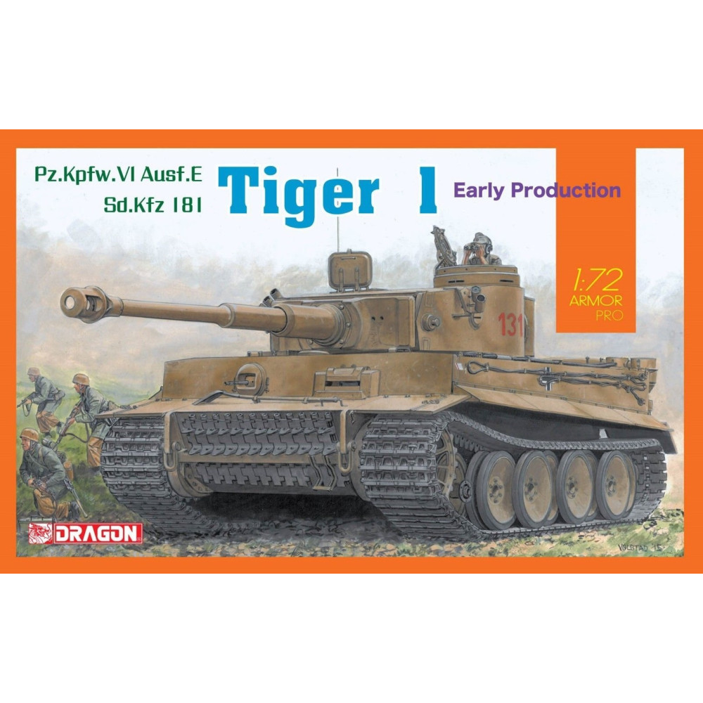 Танк Tiger I Рання модифікація 1/72 Dragon 7482