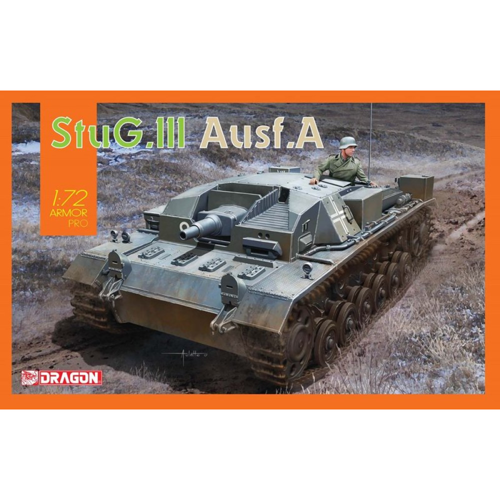 Танк StuG.III Ausf.A  1/72 Dragon 7557