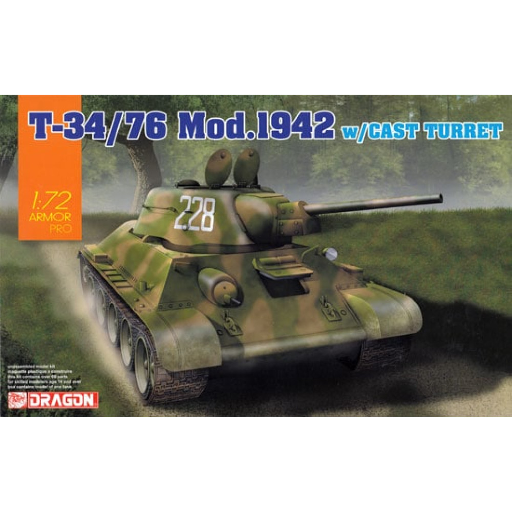 Танк T-34/76 Mod.1942 Cast Turret 1/72 Dragon Models 7601