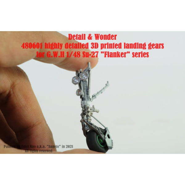 Su-27 Landing Gear Rack for Great Wall Resin 3D Printing 1/48 Detail & Wonder 480601