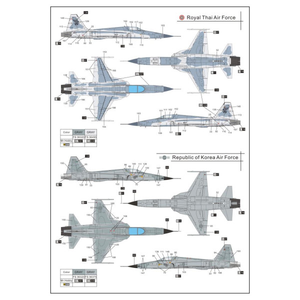 American fighter F-5E Tiger II early type 1/72 Dream Model 720013