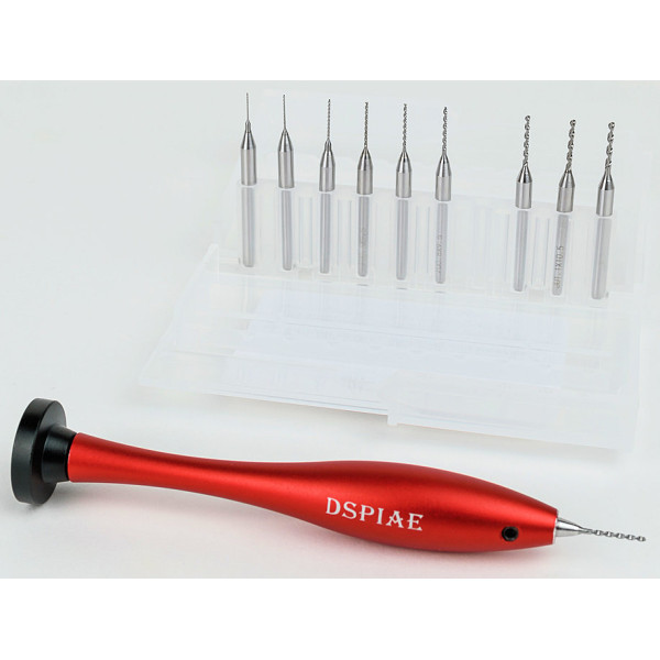 Hand Drill and Drill Bit (0.3mm-1.2mm) Dspiae AT-HD