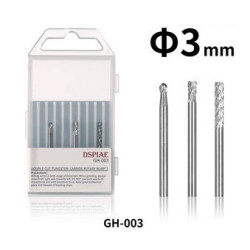 Tungsten Steel Grinding Head Set DSPIAE GH-003