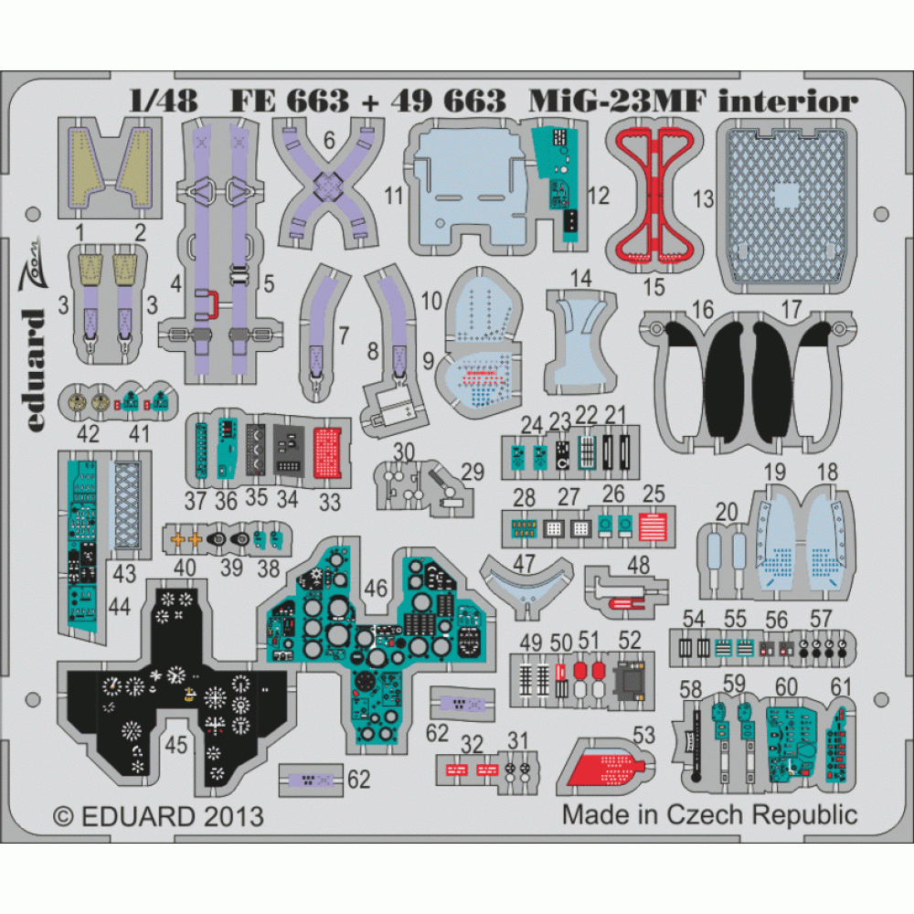 MiG-23MF interior S.A. 1/48 Eduard 49663