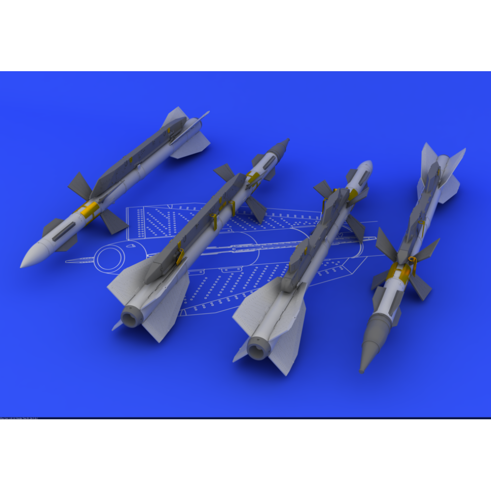 Detailing kit - R-27ER / AA-10 Alamo-C missiles 1/48 Eduard 648094
