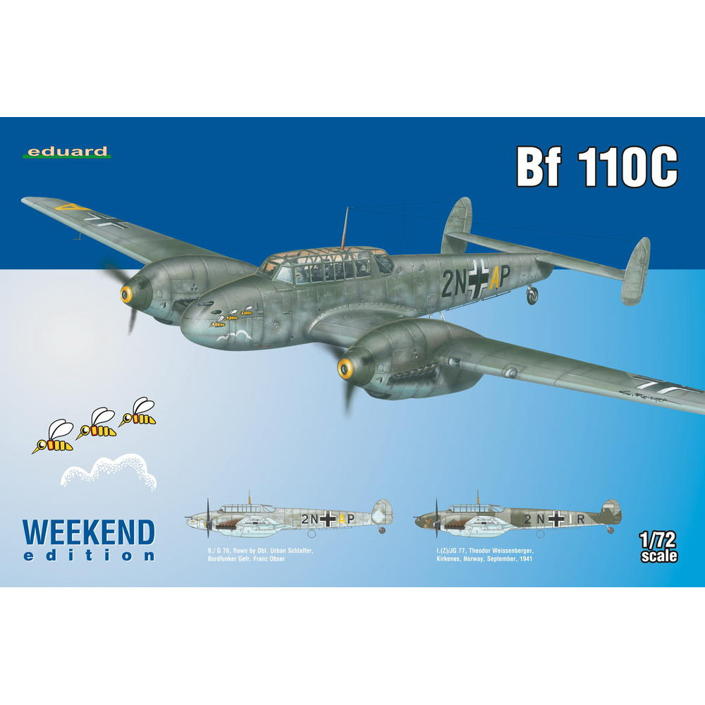 Bf 110C 1/72 Eduard 7426