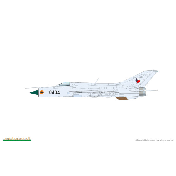 МіГ-21ПФ радянський реактивний винищувач 1/72 Eduard 7455