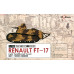 French FT-17 tank with riveted turret (2 models in the set) 1/72 FlyHawk FH3001