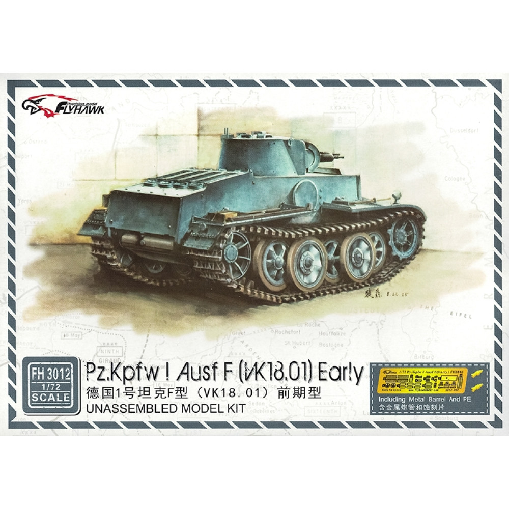 Pz. Kpfw. I Ausf. F Early 1/72 FlyHawk FH3012