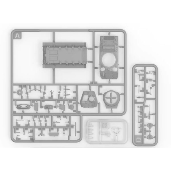 US light tank M24 Chaffee 1/72 FOREART 2003