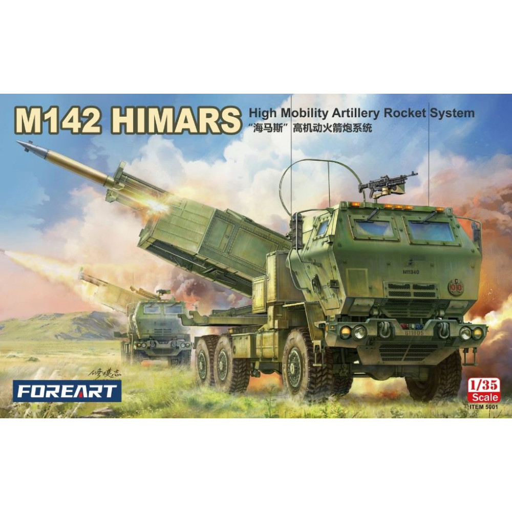 M142 HIMARS High Mobility Artillery RockUS 1/35 Foreart 5001