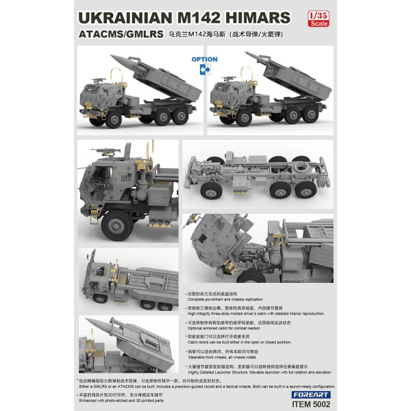 M142 ‘HIMARS’ ATACMS/GMLRS в збройних силах України  1/35 Foreart 5002
