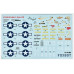 Decals  North American B-25G/J/H Mitchell (Late) "Pin-Up Nose Art and Stencils"  1/144 Foxbot 144-006