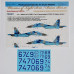 Numbers for Sukhoi Su-27UBM, Ukranian Air Forces, digital camouflage, Part 2 1/32 Foxbot 32-017