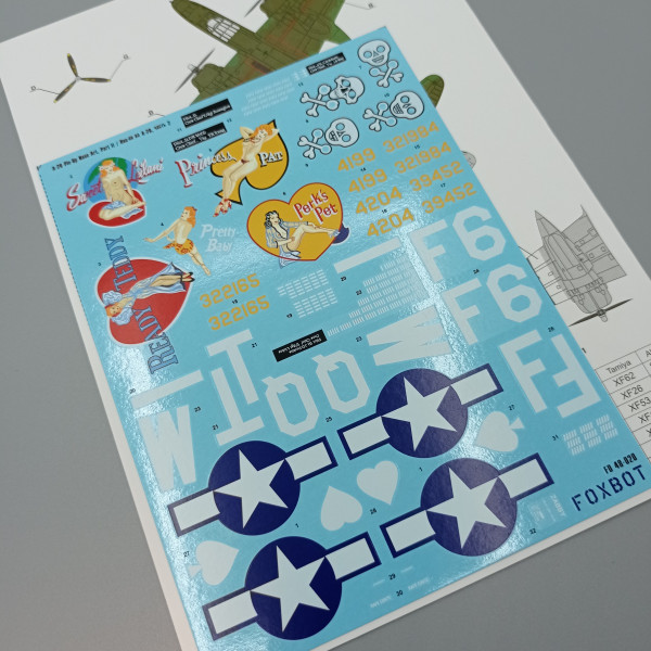 Decals Douglas A-20 Boston Pin-Up Nose Art (Part II) 1/48 Foxbot 48-020A
