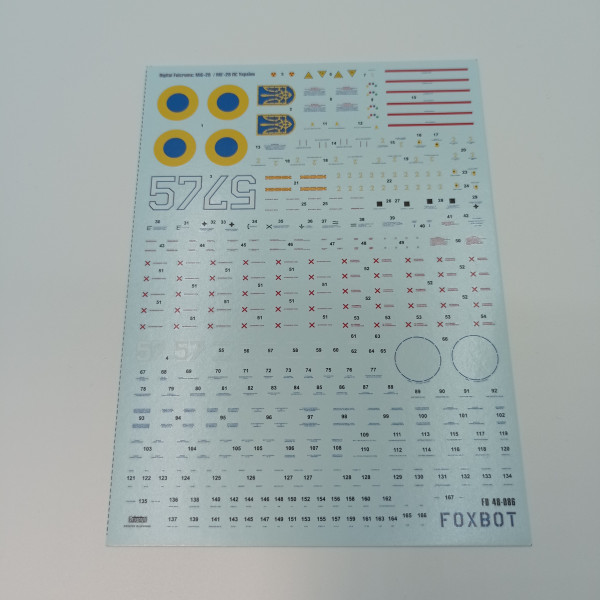 Decals Ukrainian Digital Falcons: MiG-29 (9-13)  1/48 Foxbot 48-086