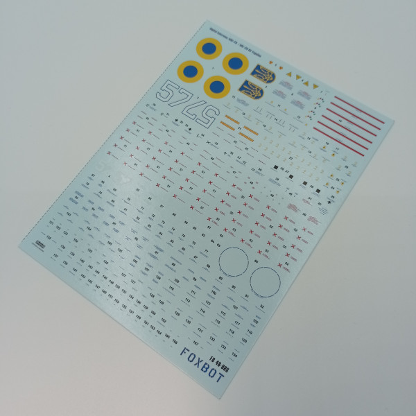 Decals Ukrainian Digital Falcons: MiG-29 (9-13)  1/48 Foxbot 48-086