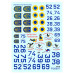 Decals Ukrainian Su-27 and Su-27UB with Flora camouflage and Stencils  1/48 Foxbot 48-094T