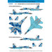 Decals Ukrainian Su-27 and Su-27UB with Flora camouflage and Stencils  1/48 Foxbot 48-094T