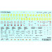 Decals Stencils for B-25C/D/J Mitchell 1/48 Foxbot 48-012
