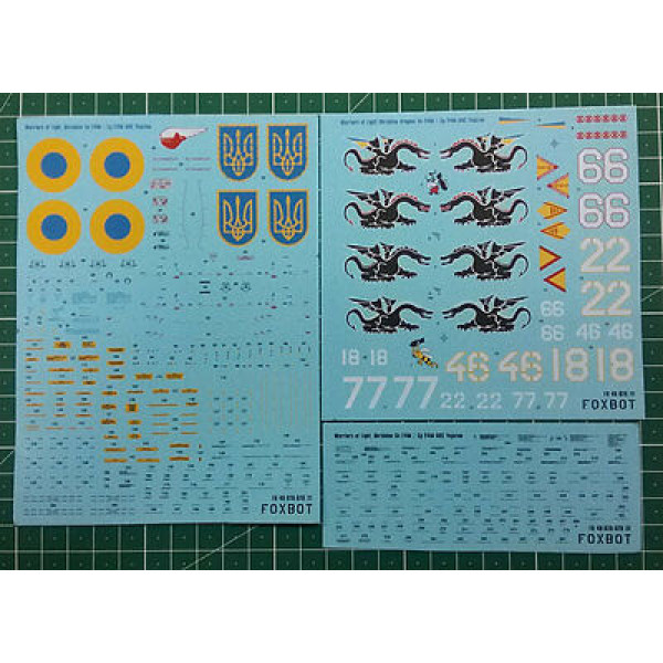 Decal Su-24M Air Force of Ukraine, Ukrainian Dragons 1/48 Foxbot 48-028