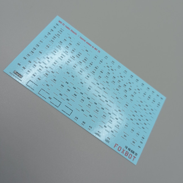 Decals Ukrainian Foxbats: MiG-25PDS and Stencils 1/48 Foxbot 48-035T