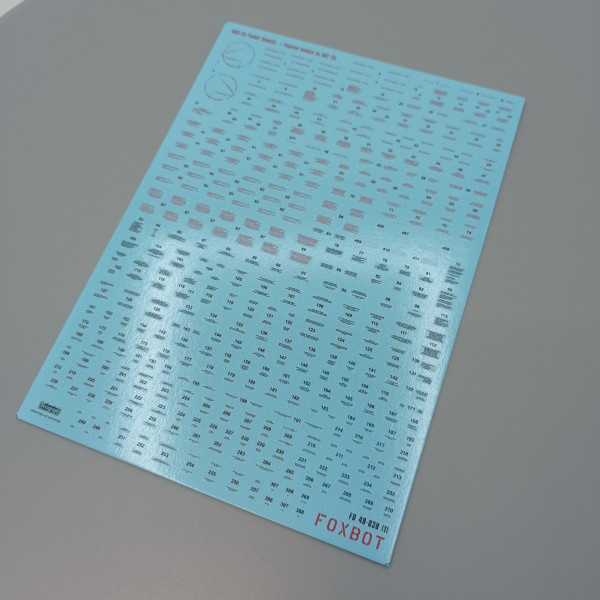 Decals Ukrainian Foxbats: MiG-25PDS and Stencils 1/48 Foxbot 48-035T