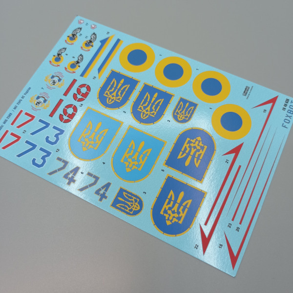 Decals Ukrainian Foxbats: MiG-25RB 1/48 Foxbot 48-036
