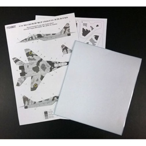 Decals Mikoyan MiG-29UB, Ukrainian Air Forces, digital camouflage (with masks) 1/72 Foxbot 72-027A