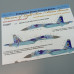 Decals Su-27S & Su-27UB Ukrainian Air Forces, digital camouflage 1/72 Foxbot 72-004