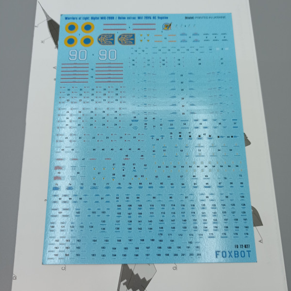 Decals MiG-29UB, Ukrainian Air Forces, digital camouflage 1/72 Foxbot 72-027