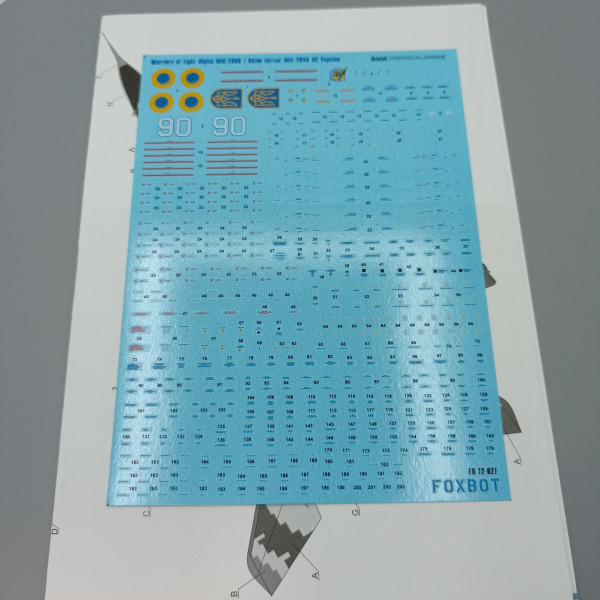 Decals MiG-29UB, Ukrainian Air Forces, digital camouflage 1/72 Foxbot 72-027