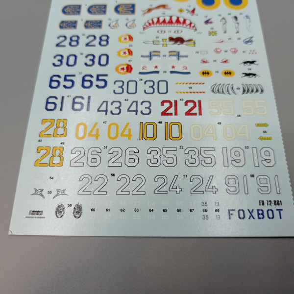 Decals Ukrainian Fulcrums: MiG-29 1/72 Foxbot 72-061