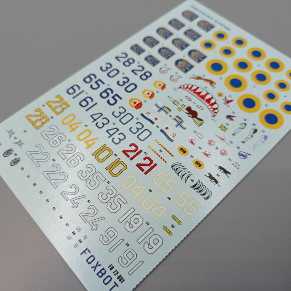 Decals Ukrainian Fulcrums: MiG-29 1/72 Foxbot 72-061
