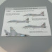 Decals Ukrainian Fulcrums: MiG-29 1/72 Foxbot 72-061