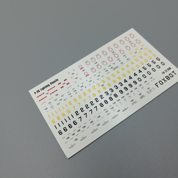 Decals Lockheed P-38 Lightning Pin-Up Nose Art and Stencils (Part I) 1/72 Foxbot 72-066