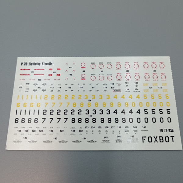 Decals Lockheed P-38 Lightning Pin-Up Nose Art and Stencils (Part 2) 1/72 Foxbot 72-067