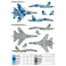 Decals Ukrainian Su-27 and Su-27UB with Flora camouflage  1/72 Foxbot 72-076