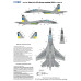 Masks for Sukhoi Su-27S, Ukrainian Air Forces, Grey camouflage 1/72 Foxbot FM72-023