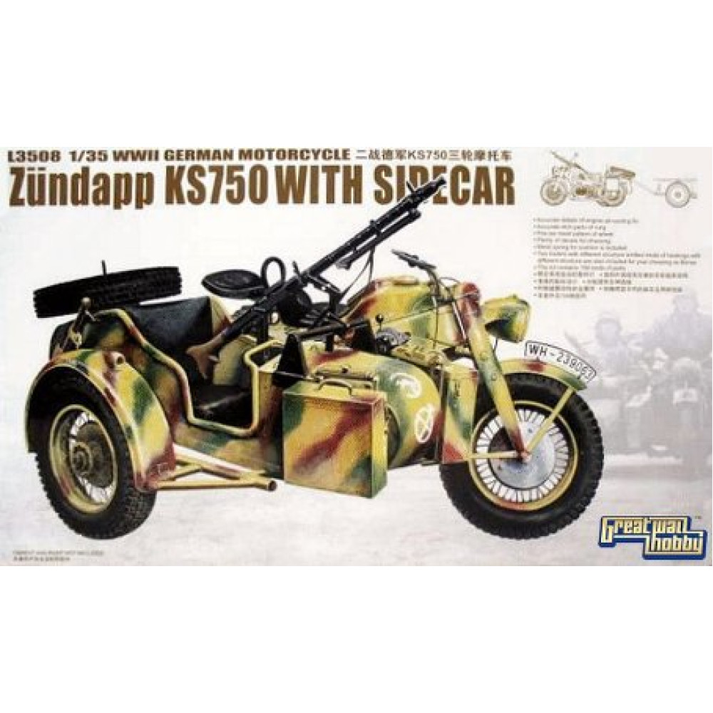 Zundapp KS 750 with sidecar 1/35 Great Wall Hobby GWH L3508