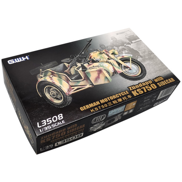 Zundapp KS 750 with sidecar 1/35 Great Wall Hobby GWH L3508