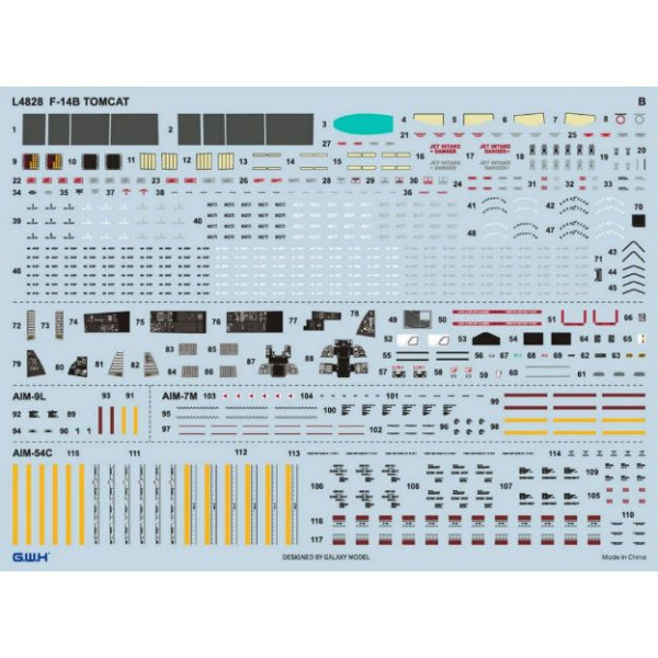 F-14B "Tomcat" US Navy carrier-based interceptor 1/48 Great Wall Hobby GWH L4828