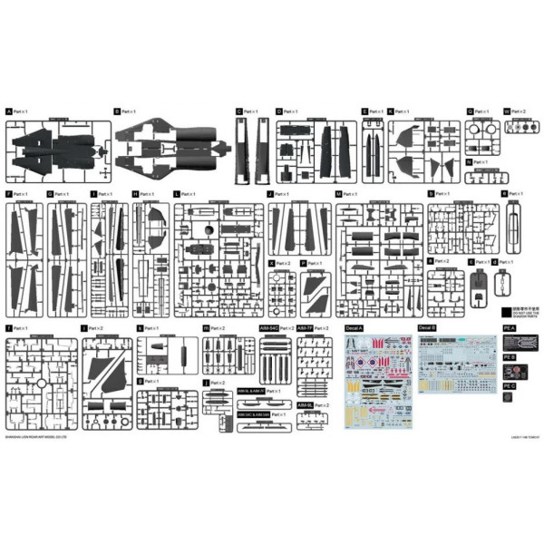 F-14B "Tomcat" US Navy carrier-based interceptor 1/48 Great Wall Hobby GWH L4828