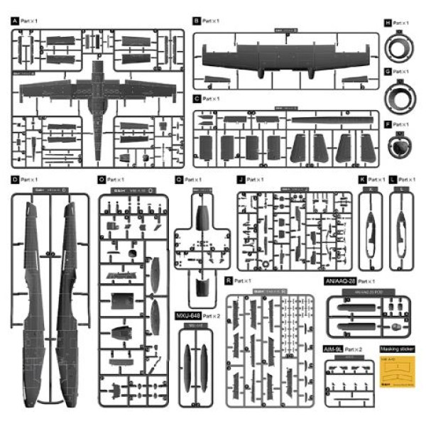 A-10C Blacksnake Indiana Air National Guard 1/48 Great Wall Hobby GWH S4823