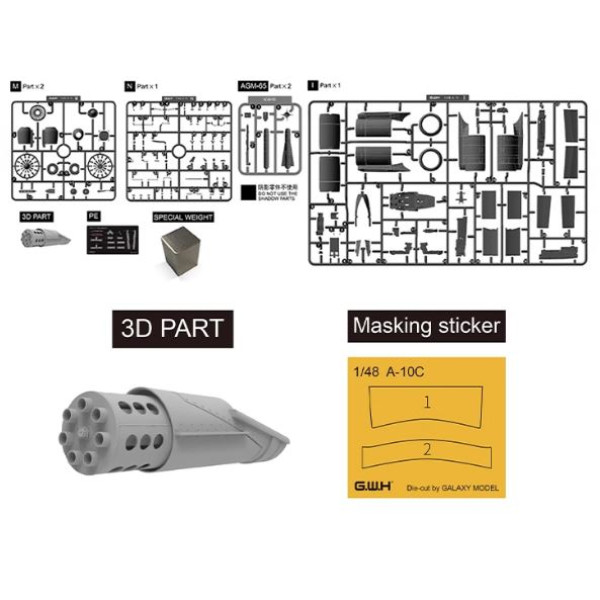 A-10C Blacksnake Indiana Air National Guard 1/48 Great Wall Hobby GWH S4823