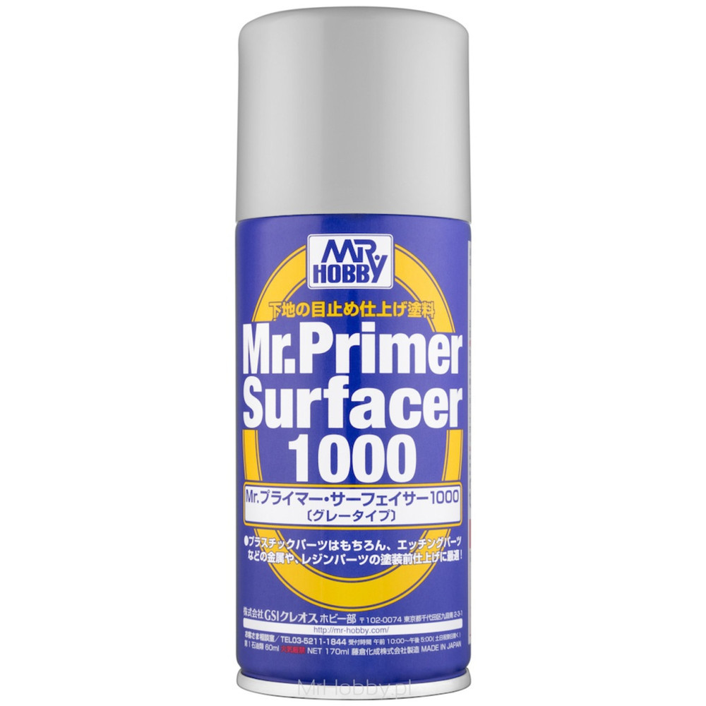 Mr.Primer Surfacer 1000  Spray 170 ml Gunze Sangyo - B524
