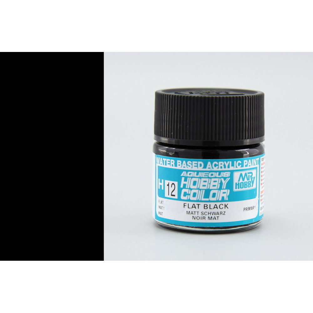 H012 Mr.Hobby - Flat black (Acryl) 10 ml