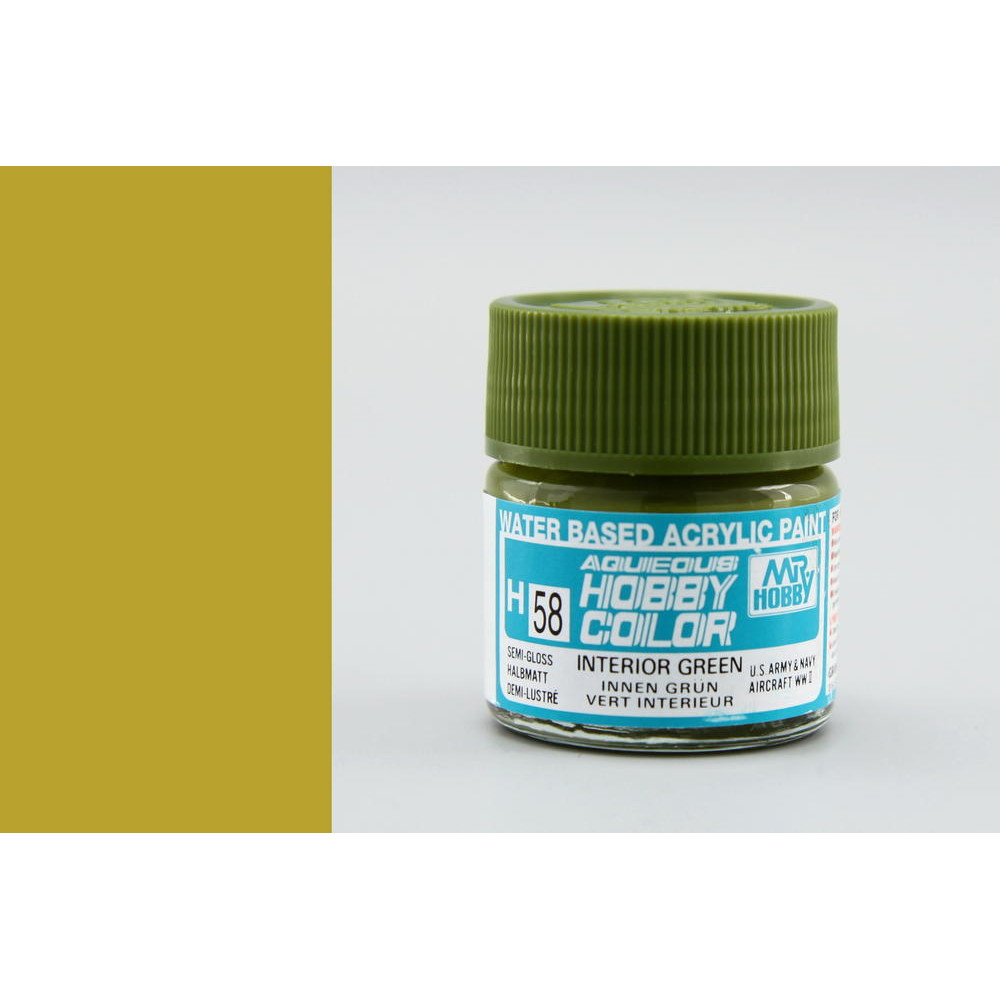 H058 Mr.Hobby - Interior green  (Acryl) 10 ml