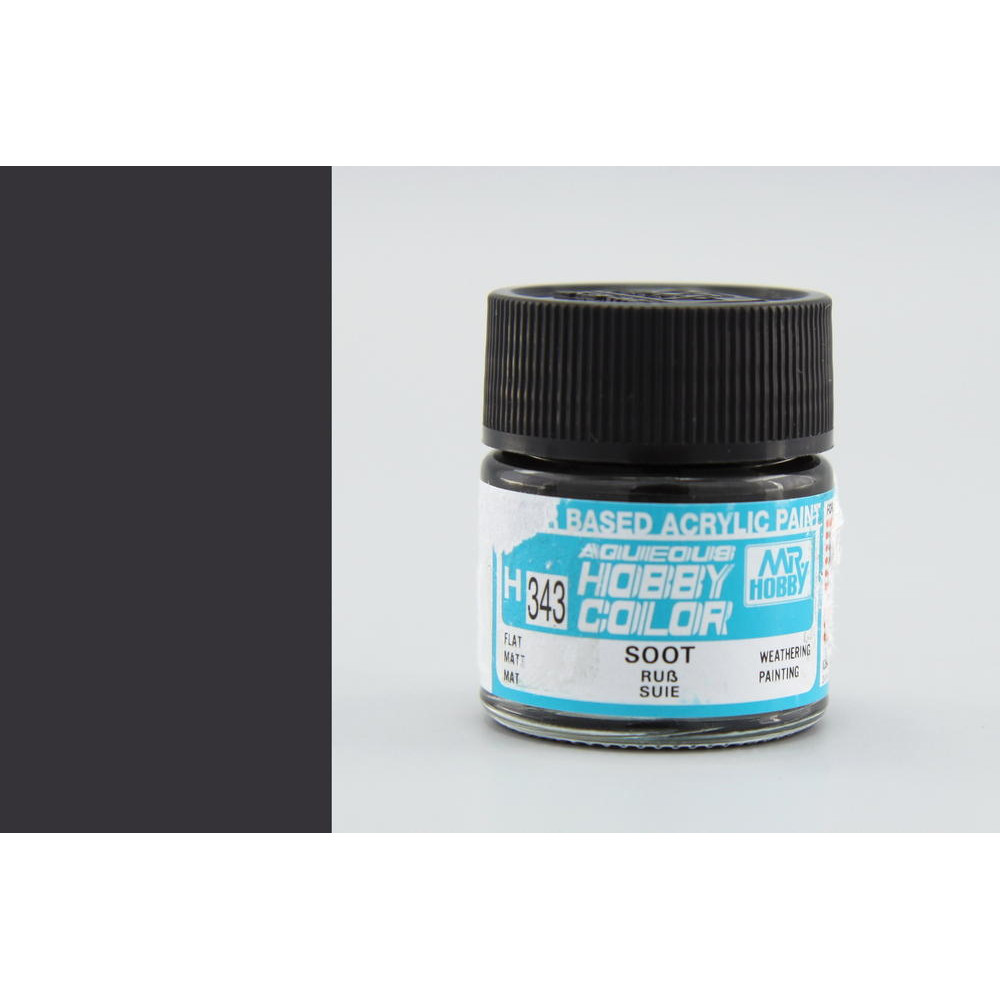 H343 Mr.Hobby - Soot (Acryl) 10 ml